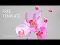 [FREE template] How to make paper orchid flower from printer paper