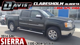 Used 2013 Green GMC 1500 Crew SLT | Davis Claresholm | Lethbridge, Okotoks