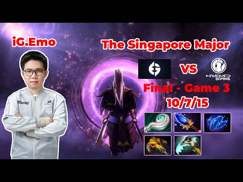 iG vs EG Game 3 Final - iG.Emo Void Spirit Mid - The Singapore Major 2021 - Dota2 Gameplay