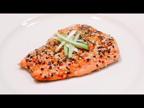 How to make Everything but the Bagel Sesame Crusted Salmon
