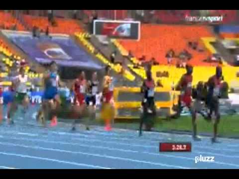 Athlétisme Moscou 2013 - La qualification de Yoann Kowal pour la finale du 3000m steeple