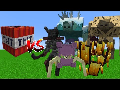 Eccentric TNT(Boss & Magic) Vs Mutant More Bosses - Minecraft Mob Battle
