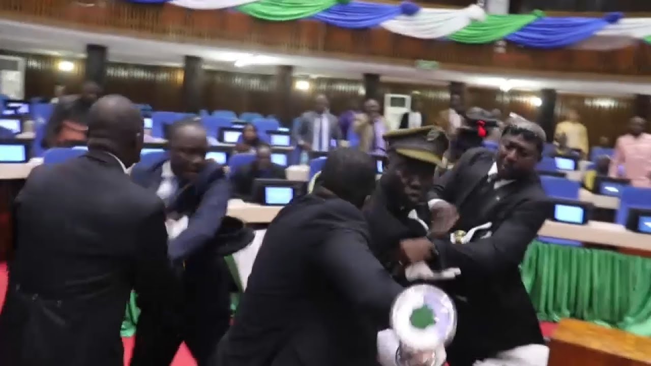 Sierra Leone MPs scuffle over electoral reform