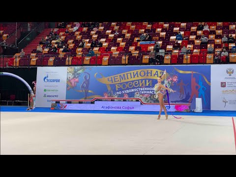 Sofya Agafonova - Ribbon Russian Championship 2021 TAA 19.75