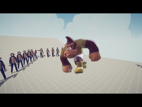 donkey kong's vs EVERY FACTIONS | TABS - Totally Accurate Battle Simulator