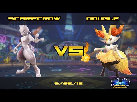 Pokken DX @ Combo Breaker 2018: TheBlackScarecrow (Mewtwo) vs Double (Braixen) - Winner's Quarters