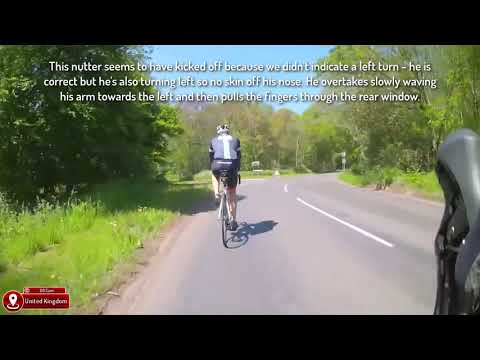 Road Rage 33 - Bicyclist and car driver in brief but tense exchange