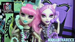 MONSTER HIGH GHOUL CHAT ROCHELLE GOYLE CATRINE DEMEW 2 PACK REVIEW VIDEO!!!