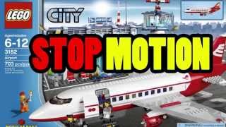 preview picture of video 'LEGO CITY 3182: City AIRPORT Stop Motion Animation'