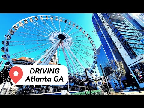 Driving Tour Around Downtown Atlanta GA