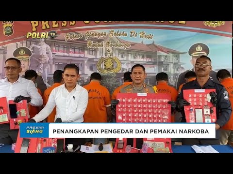 POLRES GIANYAR BERHASIL TANGKAP 8 PENGEDAR DAN PEMAKAI NARKOBA