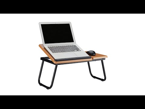 Support de Table réglable en hauteur pour ordinateur Portable de 7 à 17  pouces, support d'ordinateur Portable avec tapis de souris, plateau de lit,  ventilateurs de livres de bureau, noir 