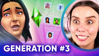 My family tree is starting drama! - Speed Legacy part 3 (The Sims 4)