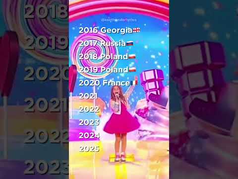 Junior Eurovision winners (2016 - 2025) #unitedbymusic #jesc2025  #junioreurovision2025