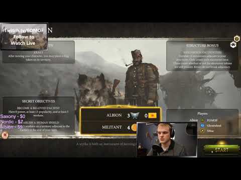 Albion Militant 19 Turns - Bid Game - LIVE Stream - 6/30/20 - Scythe Board Game