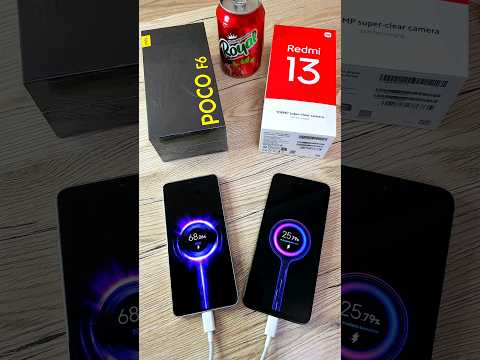 Poco F6 vs Redmi 13 Charging Test