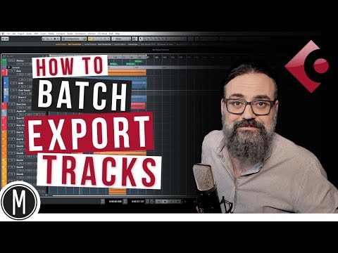 How to BATCH EXPORT TRACKS for MIXING in Cubase 9.5 - mixdown.online