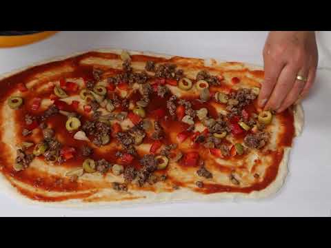 Pizzarolle mit Hackfleisch I Pizza mal anders