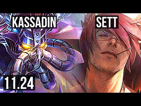 KASSADIN vs SETT (MID) | Rank 6 Kassadin, 2.1M mastery, 700+ games, 6/1/0 | KR Grandmaster | 11.24