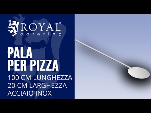 Video - Pala per pizza - 100 cm lunghezza - 20 cm larghezza