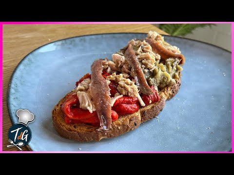 Puedo COMERLO cada DÍA!!! Receta de Escalivada y anchoas