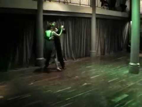  Katia Rodrigues  and  Alexandre Bellarosa  are  dancing  to  the  tango  "  La Melodia Del Corazon  "