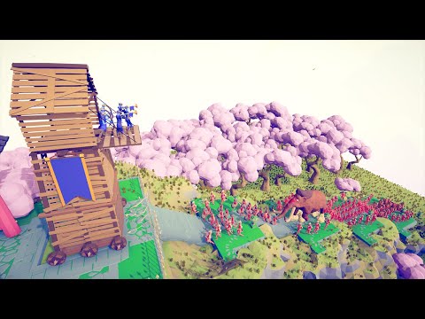 TOWER vs FACTIONS - MAP CREATOR 🗼 | Totally Accurate Battle Simulator TABS