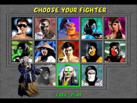 Secret Mortal Kombat Character Select Screen