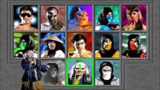 Secret Mortal Kombat Character Select Screen