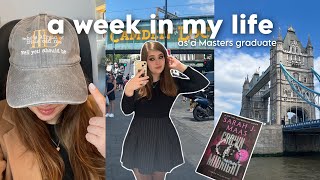 GRADUATE WEEK IN MY LIFE VLOG: london events, graduation speech prep & the start of summer 🎧🏙 🤍