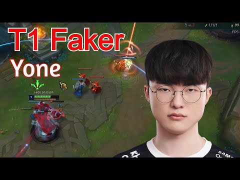T1 Faker [Yone] FULL GAMEPLAY - CRAZY LONG GAME with elder dragon (patch 14.1)