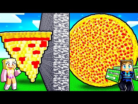 Jeg Snyder Min Kæreste i en PIZZA BYGGEKONKURRENCE i Minecraft!