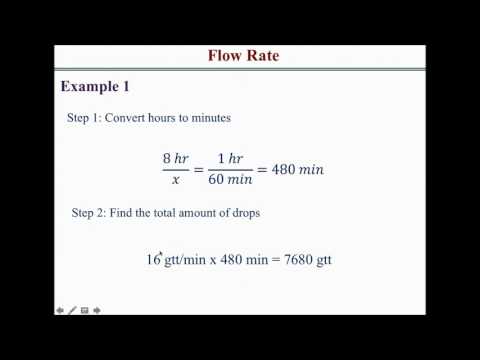 How to solve flow rate calculation problems 2