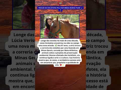 🎬 Após Deixar as Novelas, Ela Encontrou Paz no Campo 🌿❤️