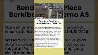 BENDERA ONE PIECE BERKIBAR DI AKSI 'NO KINGS' AS, Jutaan Pendemo Protes Kebijakan Donald Trump