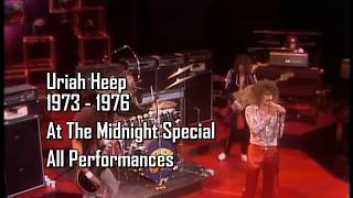 Uriah Heep 1973 - 1976 At The Midnight Special. All Performances