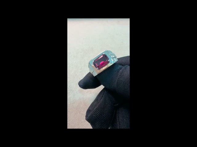 خاتم قارنت رودلايت طبيعي