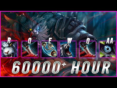 What 60000 " HOURS of SCRUBNOOB Rengar Experience Looks Like ?