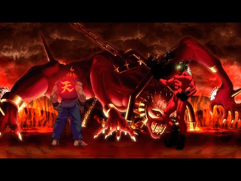 Akuma Vs Awaken Saiki - Boss Battle - Super Street Fighter 2 Turbo X The King of Fighters XIII