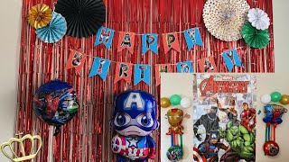 Superhero Themed Party Ideas on a Budget | DIY Avengers Party Decorations