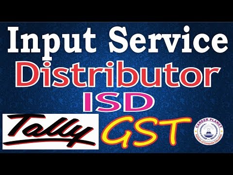 Input Service Distributor ISD GST Accounting Entries in Tally ERP 9 Part 20|Tally GST ISD Entries