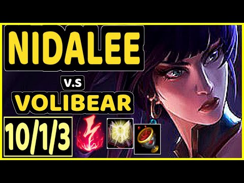 CLID (NIDALEE) vs VOLIBEAR - 10/1/3 KDA JUNGLE CHALLENGER GAMEPLAY - KR