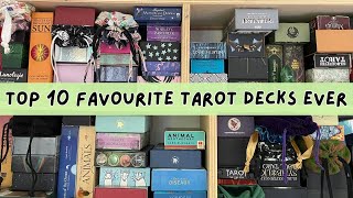 Top 10 Tarot Decks Of All Time 😍  BEST TAROT DECKS (2025 edition)🙃