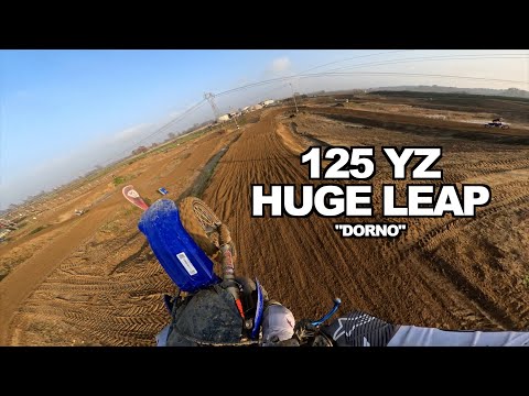HUGE DORNO LEAP ON 125 - ONE LAP WIDE OPEN