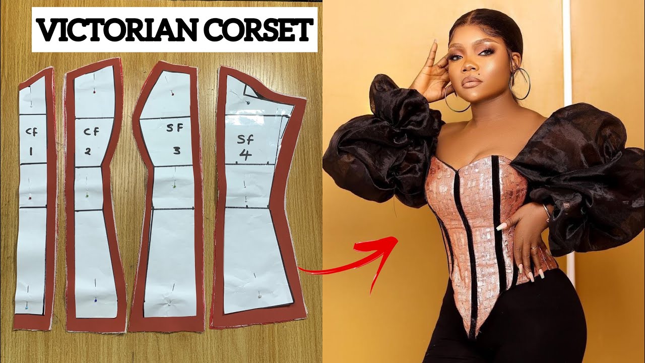 VICTORIAN CORSET Pattern drafting tutorial | Beginners friendly