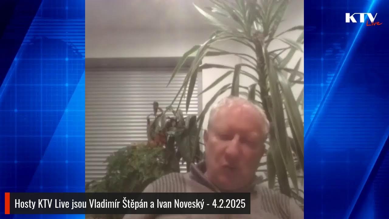 Hosty KTV Live jsou Vladimír Štěpán a Ivan Noveský - 4.2.2025