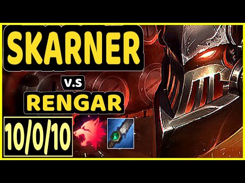 ZUAO (SKARNER) vs RENGAR - 10/0/10 KDA JUNGLE GAMEPLAY - BR Ranked GRANDMASTER