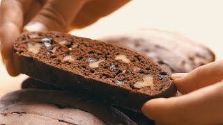 Chocolate Walnut Biscotti Recipe｜Ohyoo Cooking