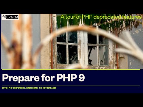 Prepare for PHP 9: A tour of all PHP 8 Deprecations by Damien Seguy