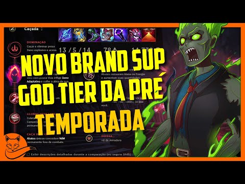 Como Jogar de BRAND SUP | Zumbi | GOD Tier | Runas e Biuld | Colheita + Liandry | - JBS # 49